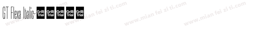 GT Flexa Italic字体转换